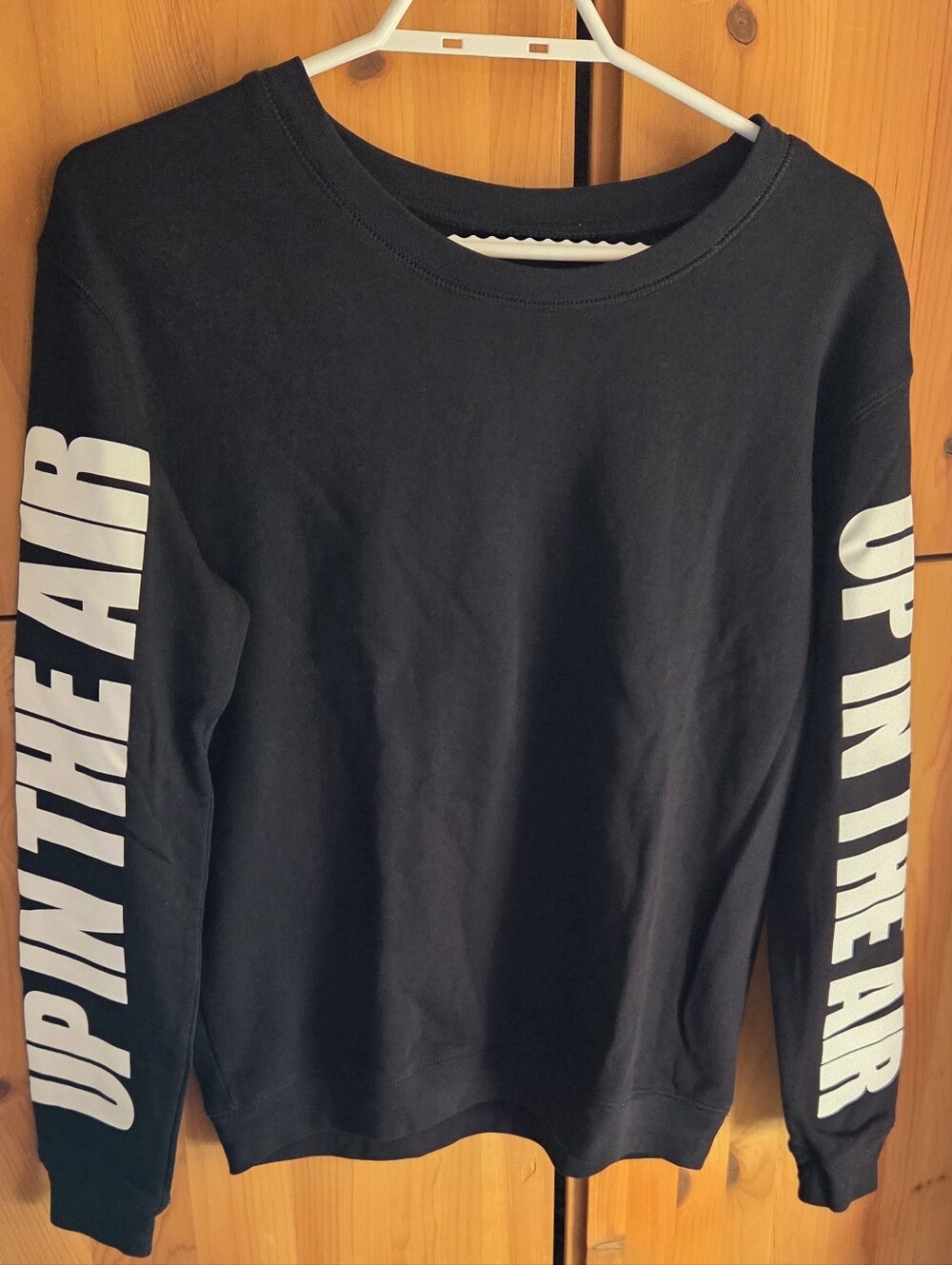 Sandro Paris Women's Black Long Sleeve Cotton French Terry Sweatshirt Size Med